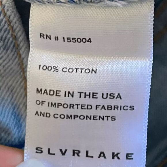 Slvrlake Savior West Coast Blue Jeans High Rise Cargo Size 24 - Picture 13 of 13